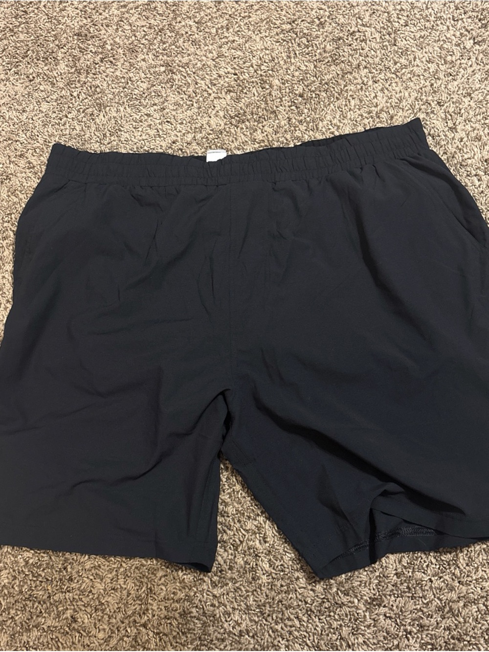 Tasc Shorts Mens 2XL Black Mesh Lined Running Athletic Drawstring Pockets